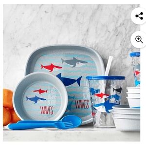 (Ew)Member's Mark 20-Piece Break-resistant Wheat Straw Kids Dinnerware Set,